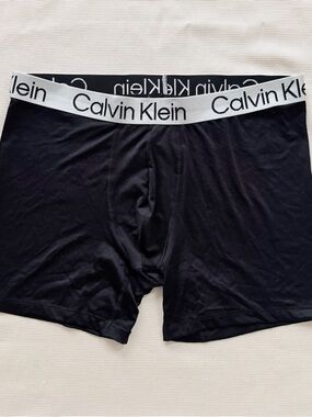 Calvin Klein CK Mens Boxer Briefs Black Underwear L Large